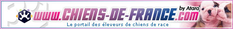 www.chiens-de-france.com, l'union des éleveurs de chiens de race.